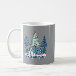 Mug Arbres Noël Bonhomme de neige Neige Hiver Bénédict