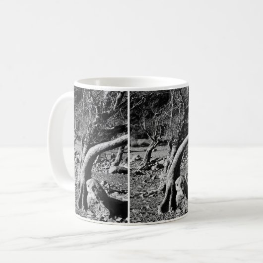 MUG ARBRES NOIRS ET BLANCS (Devant gauche)