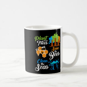 Mug Arbres plantes, Sauvez les abeilles, Mer Propres P