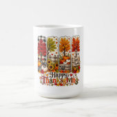 Mug Arbres rustiques d'automne et de potiron de Thanks (Centre)