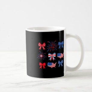 Mug Arc Coquette 4 Juillet Feux d'Artifice Rouge Blanc