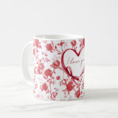 Mug Arc d'amour à coeur rouge (Devant gauche)
