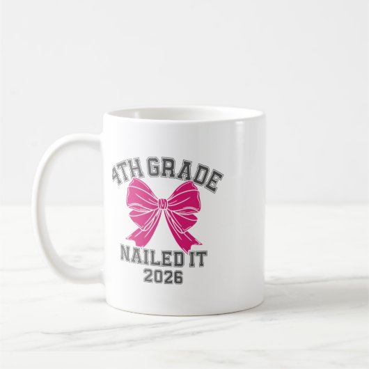 Mug Arc de 4e année 2026 Remise des diplômes de quatri (Gauche)