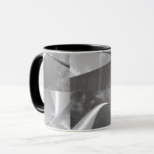 Mug Arc de Gateway célèbre Noir, Blanc & Gris