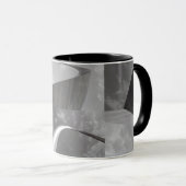 Mug Arc de Gateway célèbre Noir, Blanc & Gris (Devant droit)