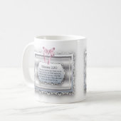 Mug Arc de perles de citation d'inspiration de bible (Devant gauche)