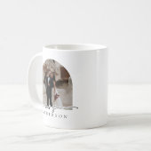 Mug Arc de script moderne photo Mme Bride cadeau (Devant gauche)