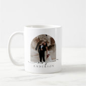 Mug Arc de script moderne photo Mme Bride cadeau (Gauche)