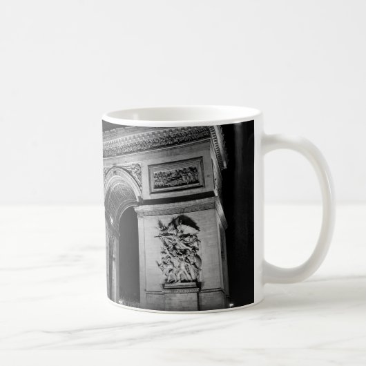 Mug Arc de Triomphe la nuit à Paris (Droite)