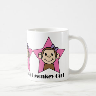 Mug Arc d'étoile de rose de fille de singe de sourire