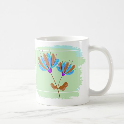 Mug Arc en arc-en-ciel Brush Conception géométrique (Droite)