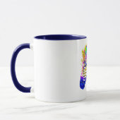 Mug Arc en arc-en-ciel Peinture Zebra Graphique (Gauche)
