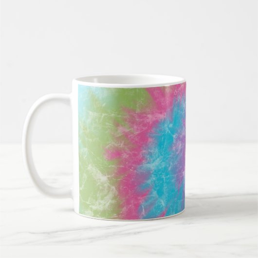 Mug Arc en arc-en-ciel teint spiral (Gauche)