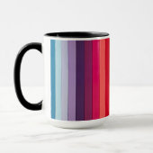 Mug Arc-en-ciel à bandes multiples (Gauche)