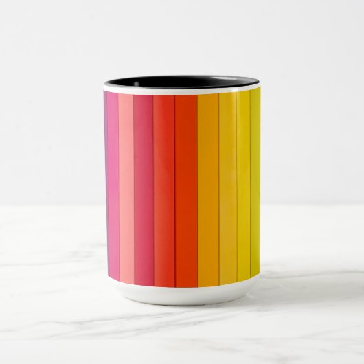 Mug Arc-en-ciel à bandes multiples (Centre)