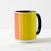 Mug Arc-en-ciel à bandes multiples (Devant droit)