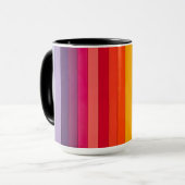 Mug Arc-en-ciel à bandes multiples (Devant gauche)