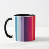 Mug Arc-en-ciel à bandes multiples (Gauche)