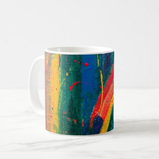 Mug Arc-en-ciel Abstrait (Devant gauche)