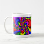 Mug arc-en-ciel art fractal (Gauche)