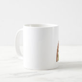 Mug Arc-en-ciel avec Faux Rustic Paper Texture Nom Per (Devant gauche)