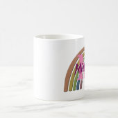 Mug Arc-en-ciel avec Faux Rustic Paper Texture Nom Per (Centre)