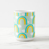 Mug Arc-en-ciel avec Nuage Bleu (Centre)