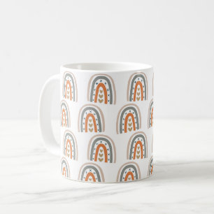 Mug Arc-en-ciel beige gris moderne blanc