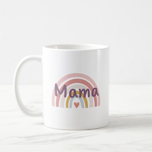 Mug Arc en ciel chic "Mama" (Gauche)