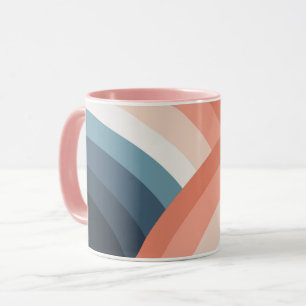 Mug Arc-en-ciel coloré à double rétro