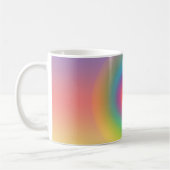 Mug Arc-en-ciel coloré Espace cercle concentré (Gauche)