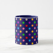 Mug Arc-en-ciel Coloré Points Blue (Centre)