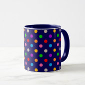 Mug Arc-en-ciel Coloré Points Blue (Devant droit)