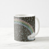 Mug Arc en ciel dans une tempête Inspiration message p (Devant droit)