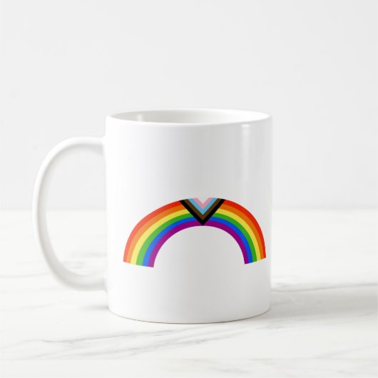 Mug Arc-en-ciel de la fierté Progress (Gauche)