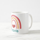 Mug Arc-en-ciel de Travis Vintage Boho (Devant droit)