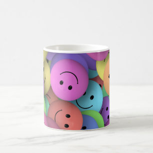 Mug Arc en ciel de visages colorés et heureux