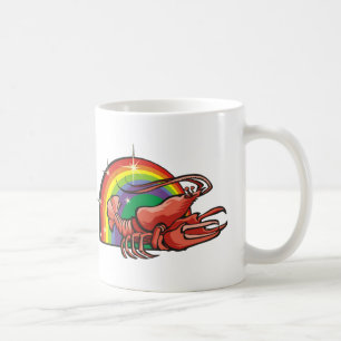 Mug Arc-en-ciel des années 1980 avec cancer Crabe