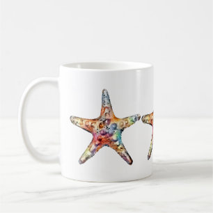 Mug Arc-en-ciel d'étoiles de mer