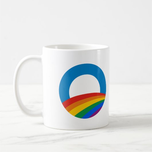 Mug Arc-en-ciel d'Obama (Gauche)