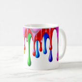 Mug Arc-en-ciel Drip Splash (Devant droit)