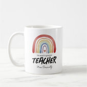 Mug Arc-en-ciel du plus grand enseignant du monde (Gauche)