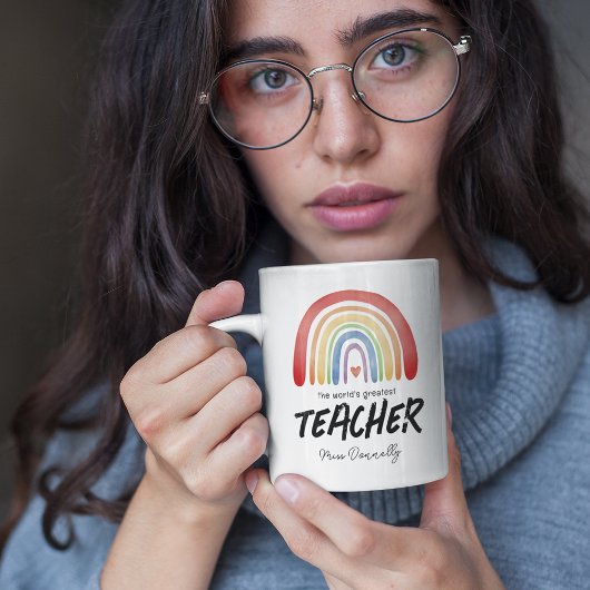 Mug Arc-en-ciel du plus grand enseignant du monde