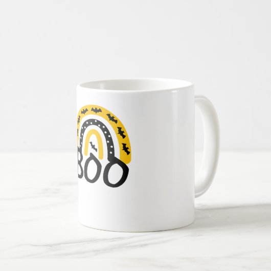 Mug Arc-en-ciel effrayant et Halloween Éffrayant (Devant droit)