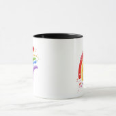 Mug Arc-en-ciel en aquarelle (Centre)
