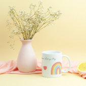 Mug Arc en ciel et Coeurs inspirants