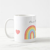 Mug Arc en ciel et Coeurs inspirants (Gauche)