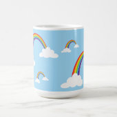 Mug Arc-en-ciel et nuages dans un ciel clair (Centre)