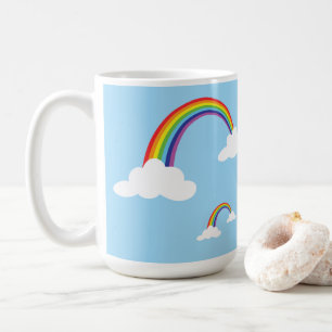 Mug Arc-en-ciel et nuages dans un ciel clair
