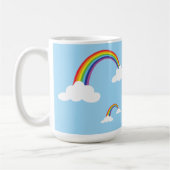 Mug Arc-en-ciel et nuages dans un ciel clair (Gauche)